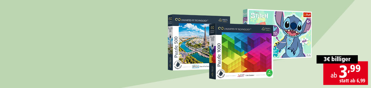 Puzzles zum Aktionspreis