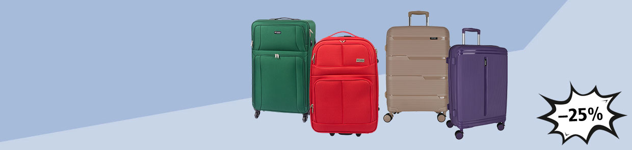-25% auf Reisetrolleys