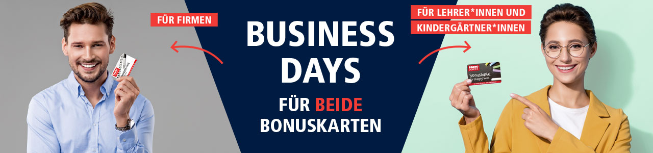Business Days für beide Bonuskarten