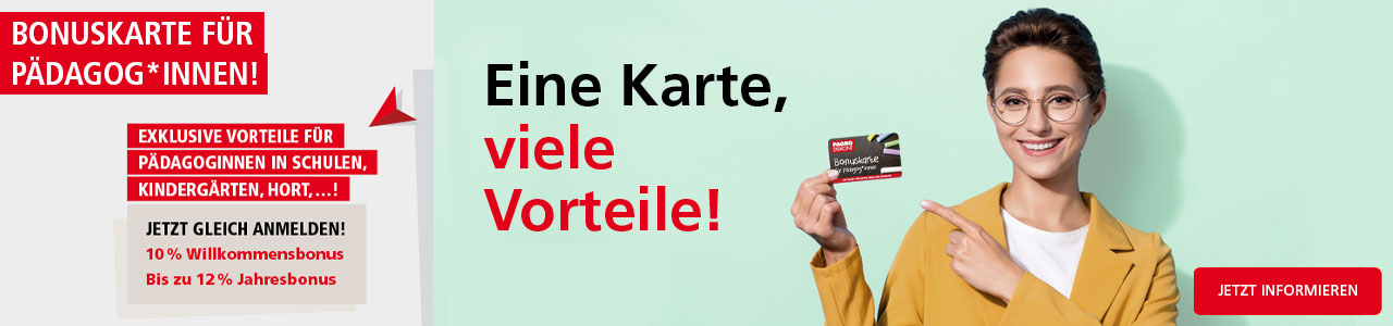 Bonuskarte für Pädagog*innen