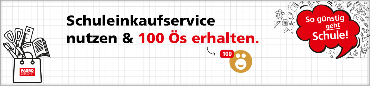 Schuleinkaufsservice nutzen, Zeit sparen & 100 Ös erhalten