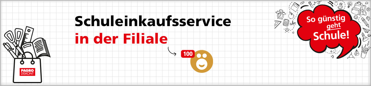 Schuleinkaufsservice in der Filiale