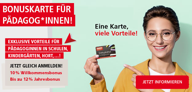Bonuskarte für Pädagog*innen