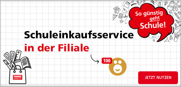Schuleinkaufsservice in der Filiale