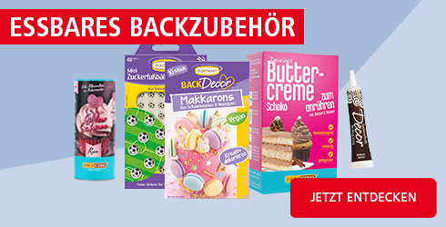 Essbares Backzubehör
