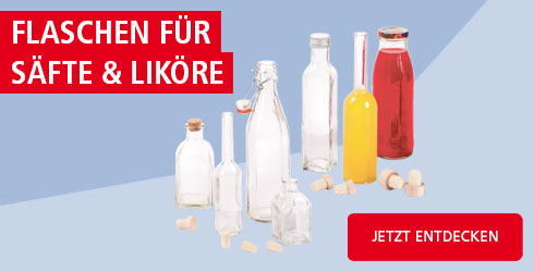 Flaschen für Säfte & Liköre