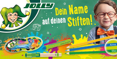 Personalisierte JOLLY Produkte - Dein Name auf deinen Stiften!