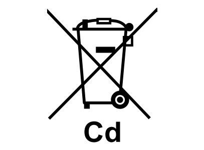 Durchgestrichene Mülltonne Cd
