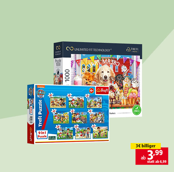 Puzzles versch. Ausführungen ab 3,99 € statt ab 6,99 €