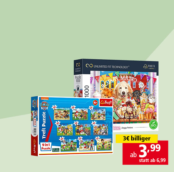 Puzzles versch. Ausführungen ab 3,99 € statt ab 6,99 €