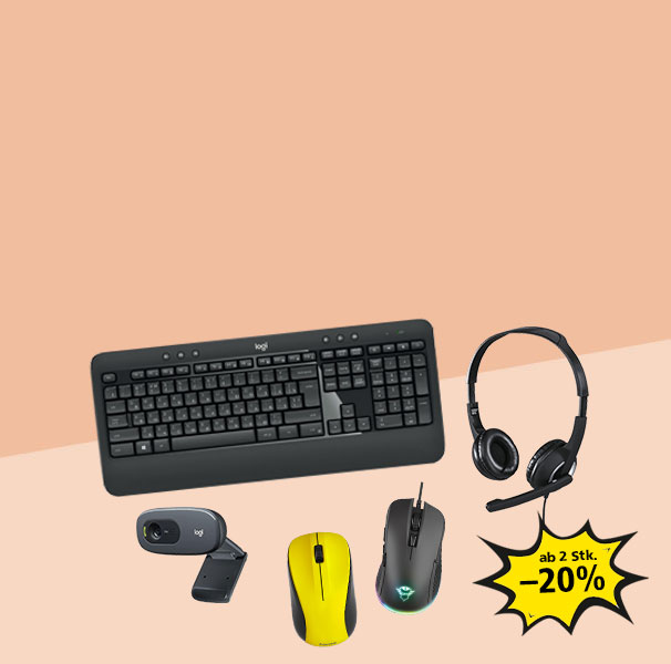 -20% auf lagerndes PC-Zubehör ab 2 Stk.