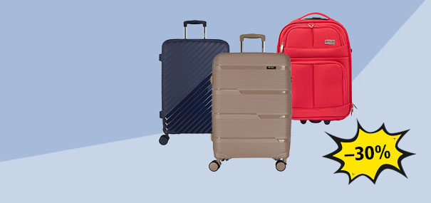 -30% auf Reisetrolleys