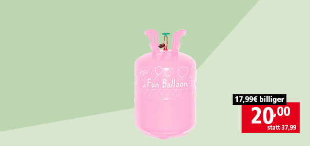 Helium-Einwegflasche