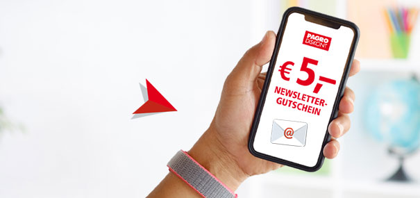 Zum Newsletter anmelden & 5€ Gutschein sichern!