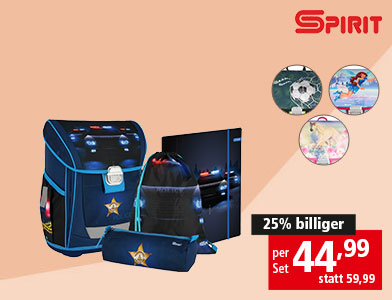 SPIRIT Schultaschen-Set "Cool"