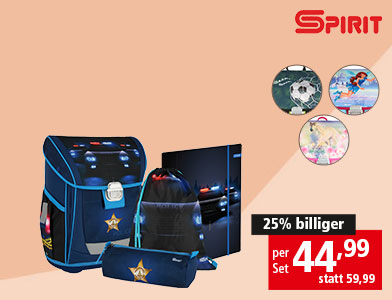 SPIRIT Schultaschen-Set "Cool"
