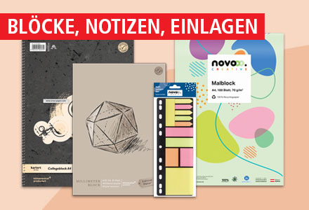 Blöcke, Notizen, Einlagen