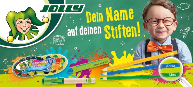 Jolly: Dein Name auf deinen Stiften!